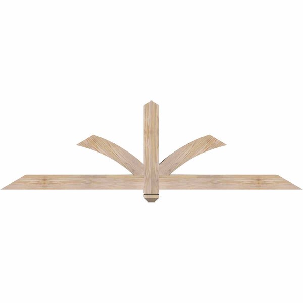 Ekena Millwork Redmond Smooth Timber Gable Bracket, Douglas Fir, 72"W x 21"H x 3 1/2"D x 3 1/2"F, 7/12 Pitch GBW072X21X0404RED00SDF - main